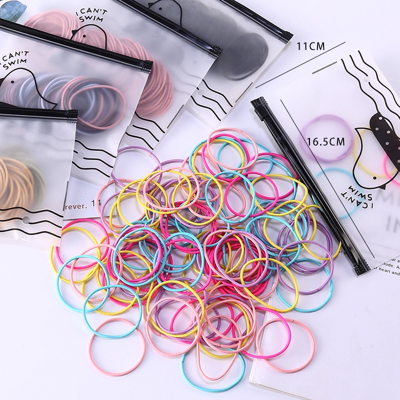 Set Dây Buộc Tóc Co Giãn + Dây Buộc Tóc Đuôi Ngựa Thời Trang Cho Nữ