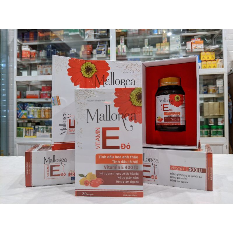 MALLORCA Vitamin E  400 I - Đẹp Da, Chống Lão Hoá, Hỗ Trợ Giảm Nám
