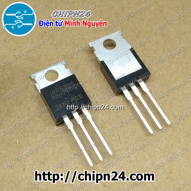 [1 CON] MOSFET IRF5305 TO-220 31A 55V Kênh P (IRF5305PBF 5305)