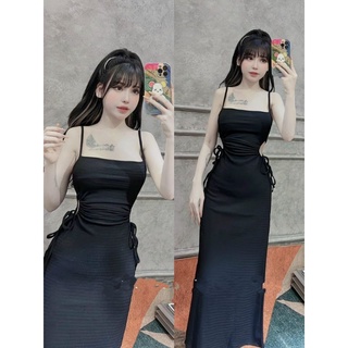 Đầm body 2s khoét rút eo form dài siêu tôn dáng