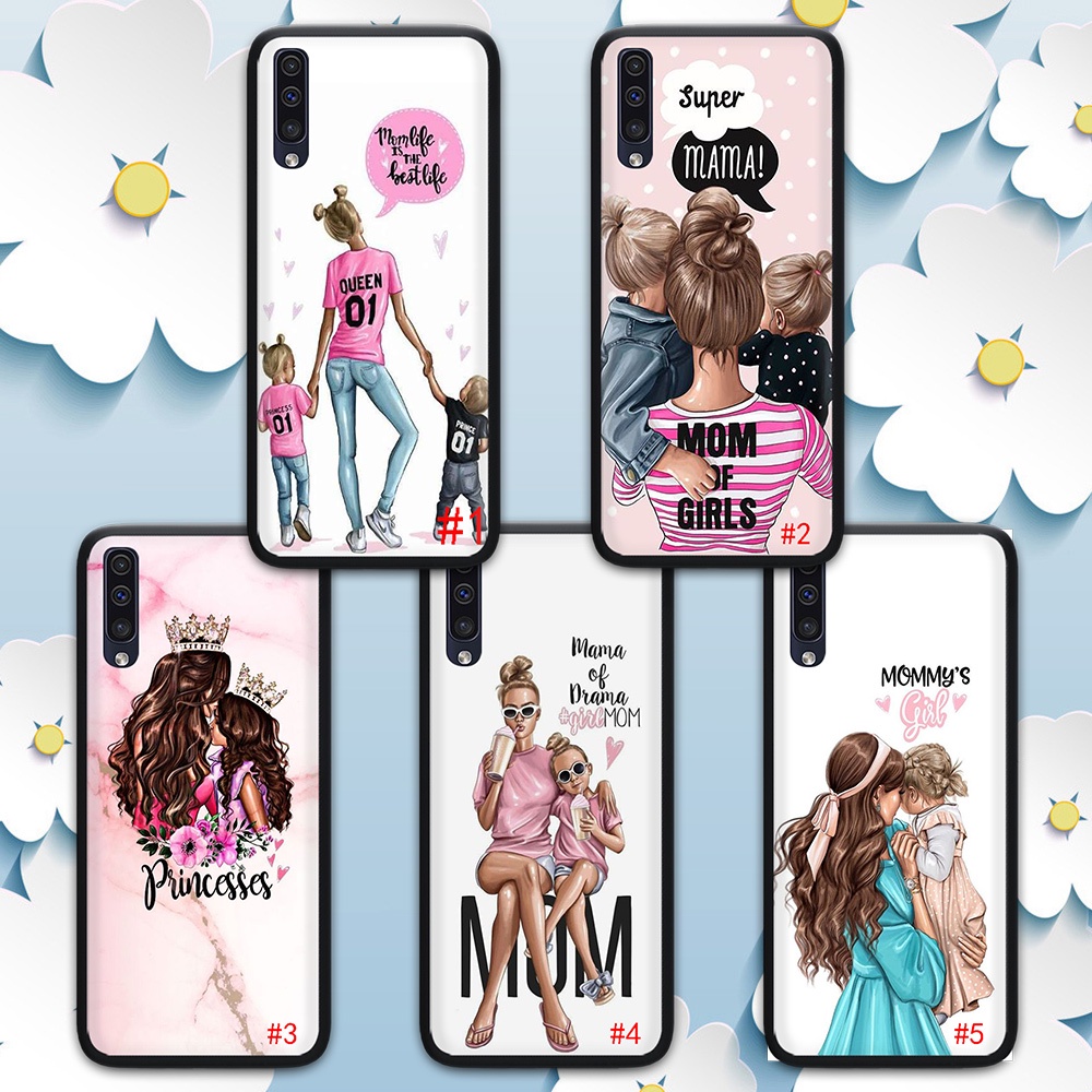 Ốp Điện Thoại Dẻo Họa Tiết Mẹ Và Con Gái Dễ Thương Cho Samsung Galaxy A10 A20 A30 A50 A70 A11 A31 A41 A51 A71 A81 103FR