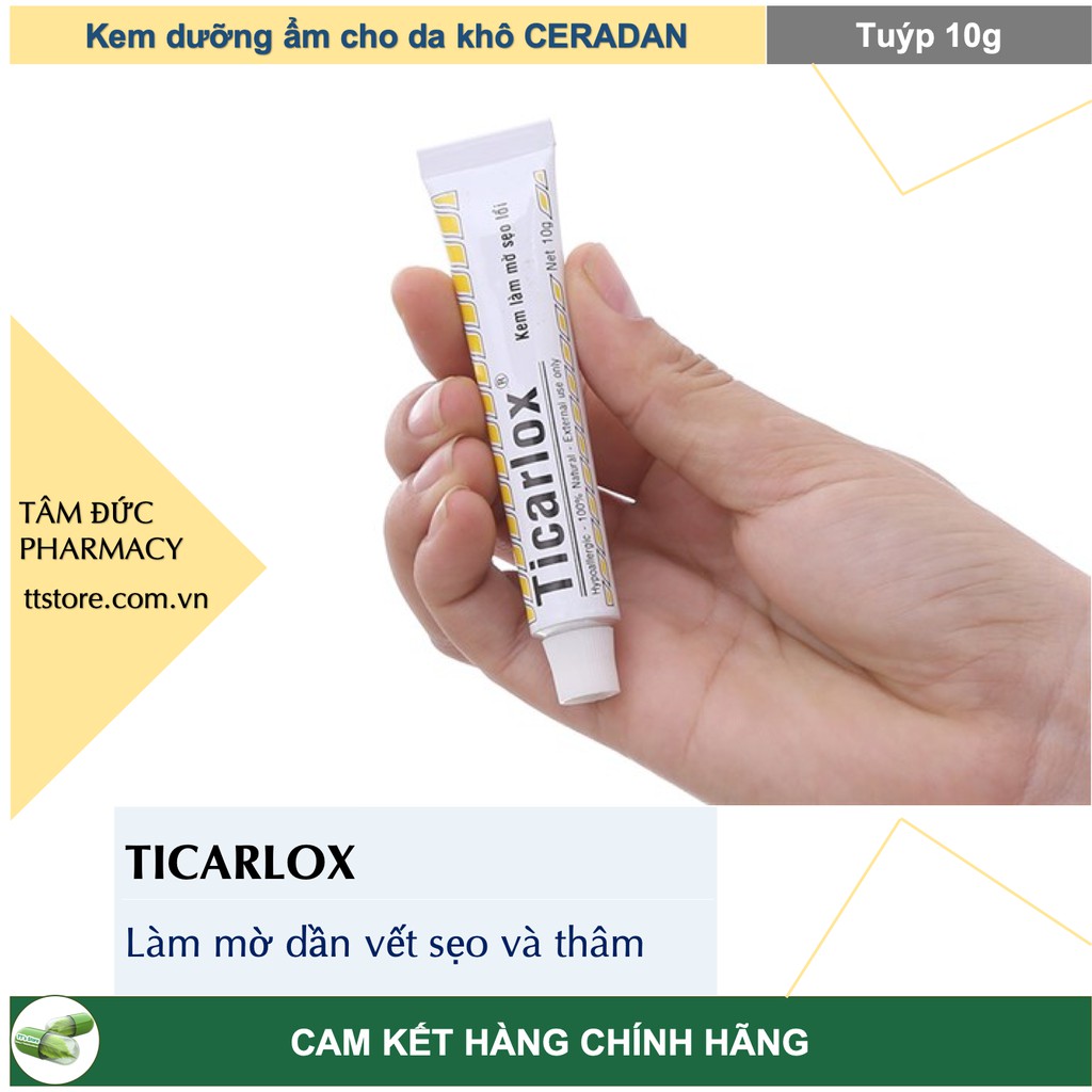 Kem mờ sẹo Ticarlox 10g