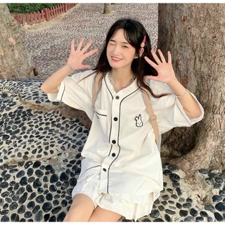 🌸🌸🌸 Sơ mi thêu chú thỏ con 🐰