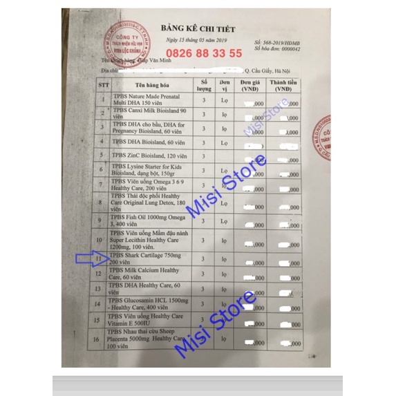 Sụn Cá Mập Úc Shark Cartilage Healthy Care 200 viên