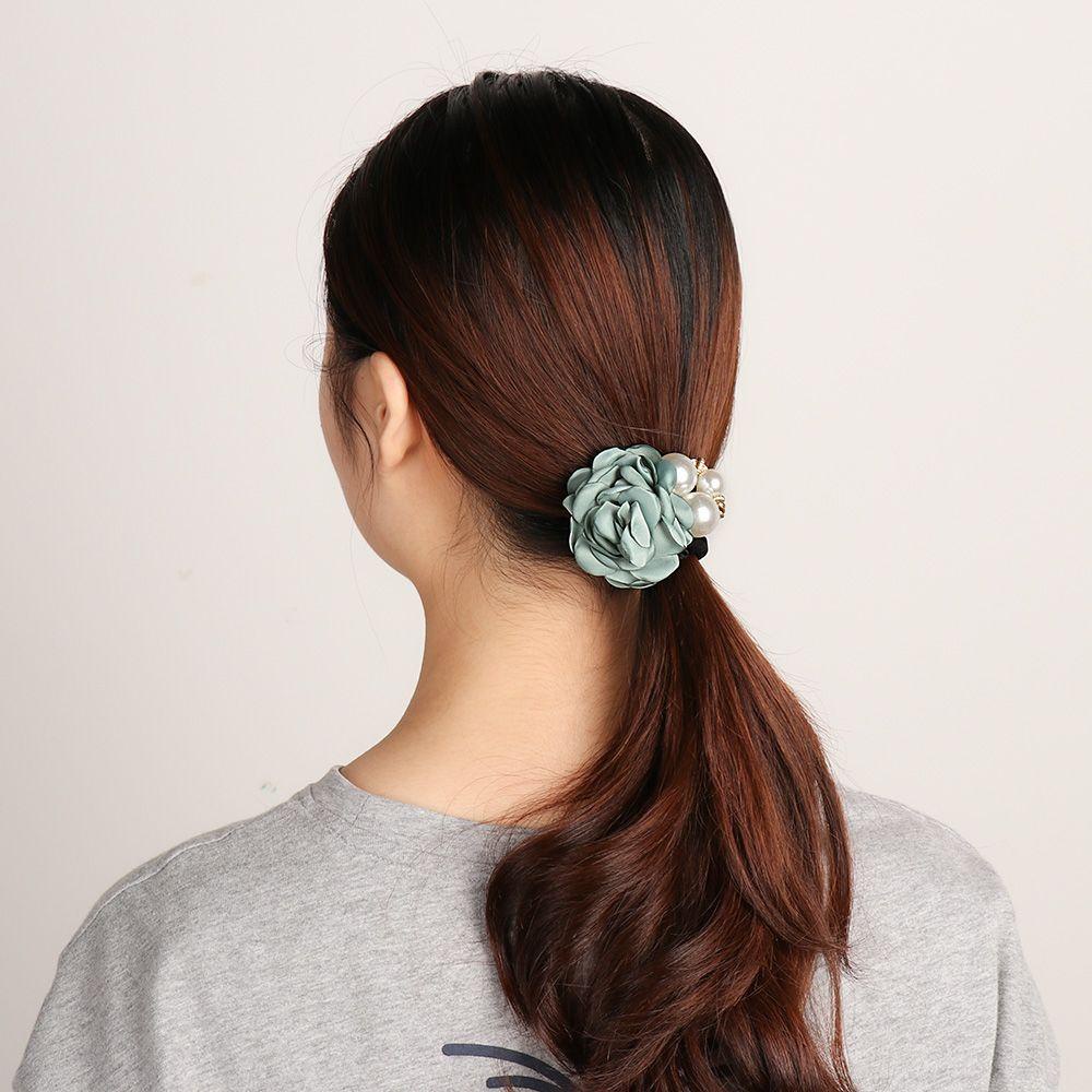 Dây Cột Tóc Co Giãn Đính Hoa Hồng Lớn Dễ ThươngDây Cột Tóc Thiết Kế Xinh Xắn Hợp Thời Trang