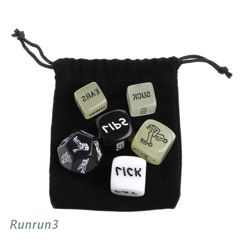 Set 6 viên xúc xắc acrylic vui nhộn