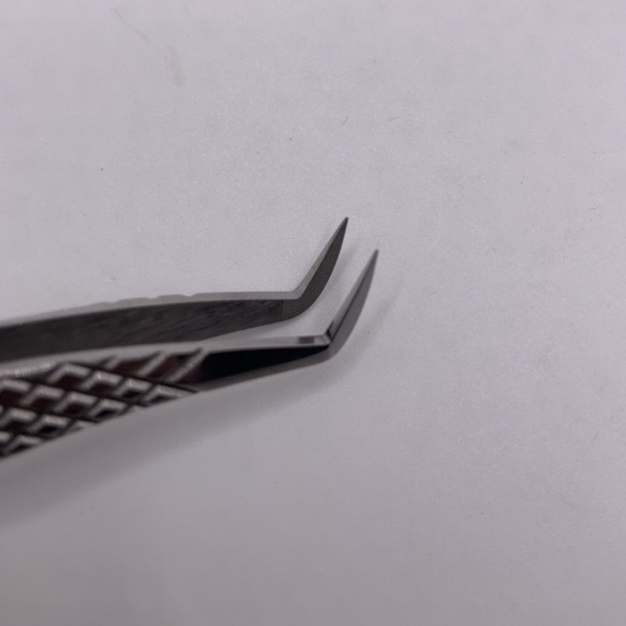 NHÍP volume pakistan caro  phủ nhám nano( màu bạc)_DỤNG CỤ NỐI MI_QUYÊN QUYÊN