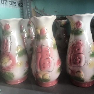 Bình hoa thờ cúng màu Hồng đào