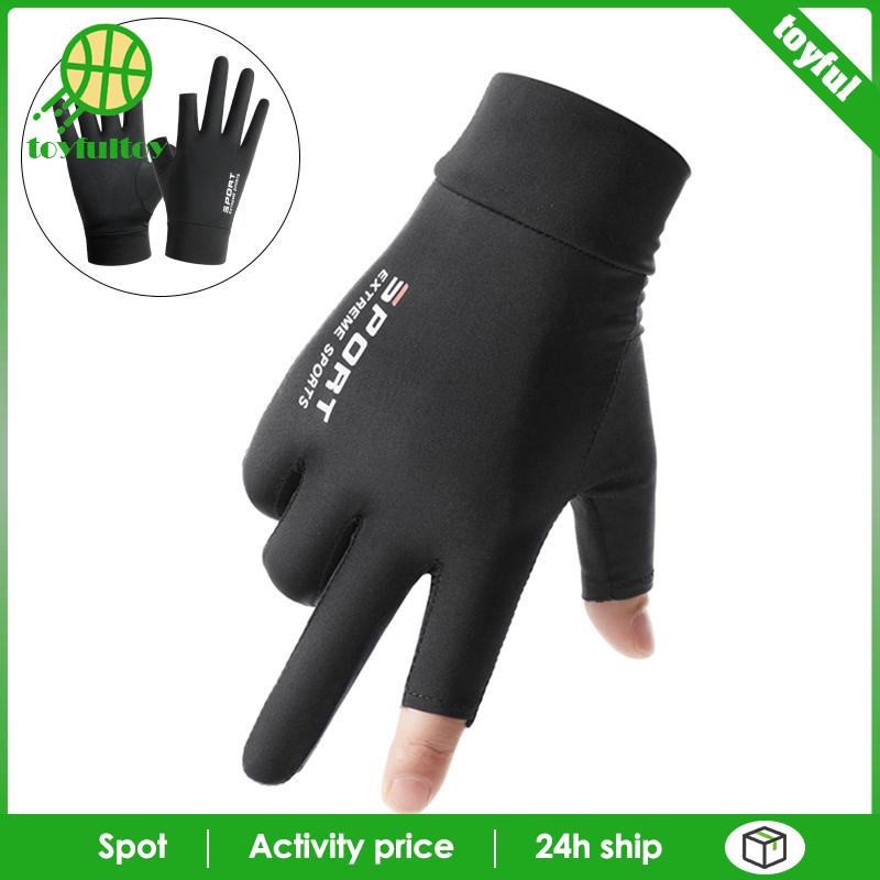 Găng Tay Chống Nắng Chống Trượt Bằng Lụa Lạnh Thời Trang Mùa Hè Cho Nam