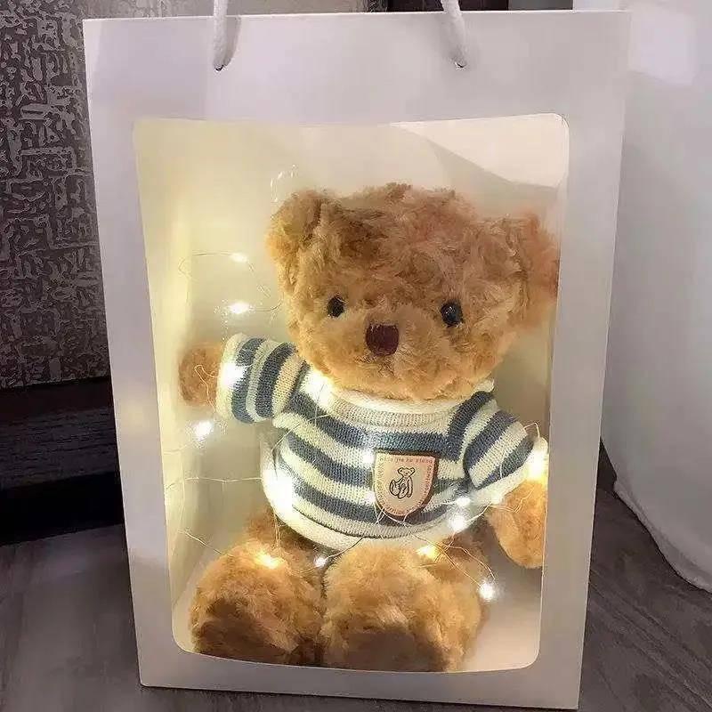 Gấu Teddy nhồi bông thiết kế dễ thương dùng làm quà tặng sinh nhật dành cho bạn gái