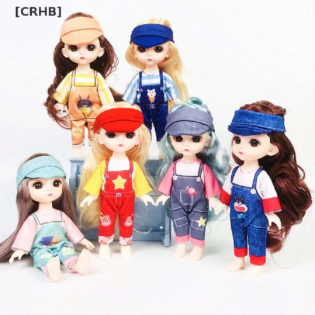 [CRHB] Clothes Set for 16-17cm Doll Fashion Suit ob11 1/12 Doll Dress Up Cute Clothes Hot Sell
