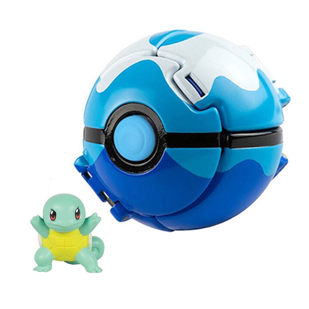 Mô Hình Quả Cầu Pokemon, Tự Động Ném Thú Pikachu, Fushigidane, Hitokage...Đồ Chơi Sáng Tạo Cho Các Bé