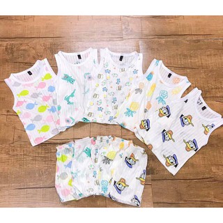 Bộ ba lỗ cotton giấy size lớn