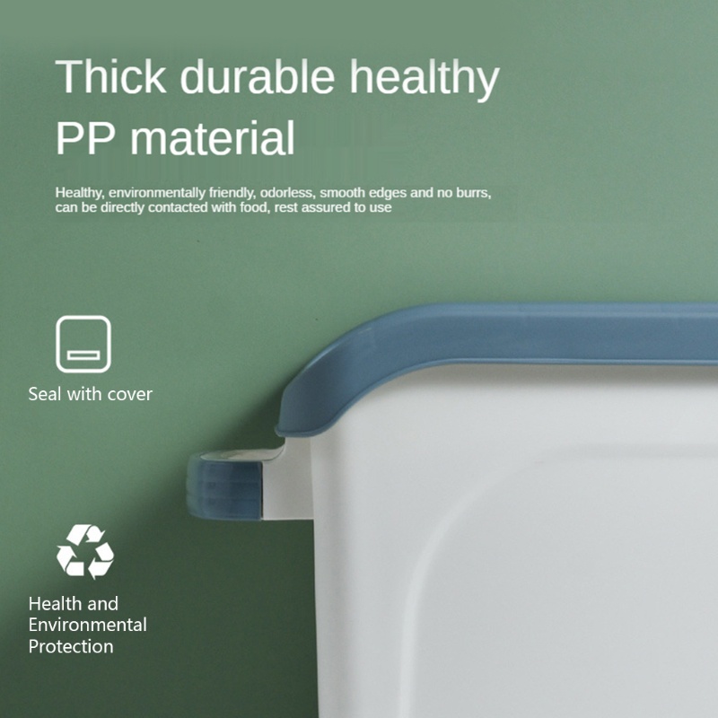 Hộp Đựng Gạo Dung Tích Lớn 10kg Có Cửa Sổ Và Ròng Rọc Tiện Dụng Cho Nhà Bếp