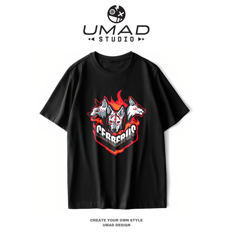 Áo thun UMAD unisex gaming LOL Cerberus esports team nam nữ tay ngắn có big size (40kg-110kg)