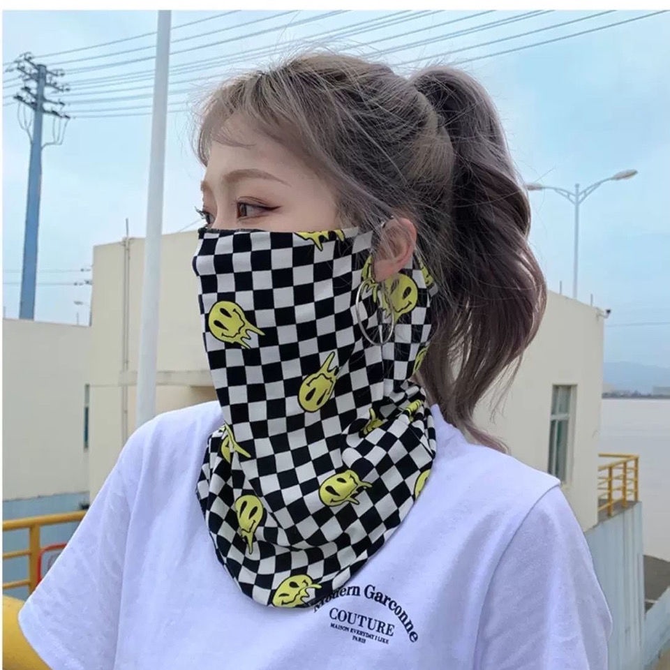 Mặt Nạ Chống Nắng/ Tia Cực Tím Đeo Cổ Bảo Vệ Mặt Toàn Diện Đeo Cổ Tiện Dụng Cho Nữ