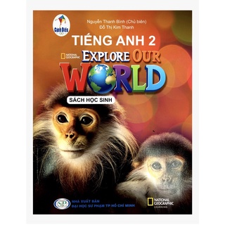 Sách Tiếng Anh 2 - Explore our world (Cánh Diều) - bán kèm 3 vở ô ly 48 trang
