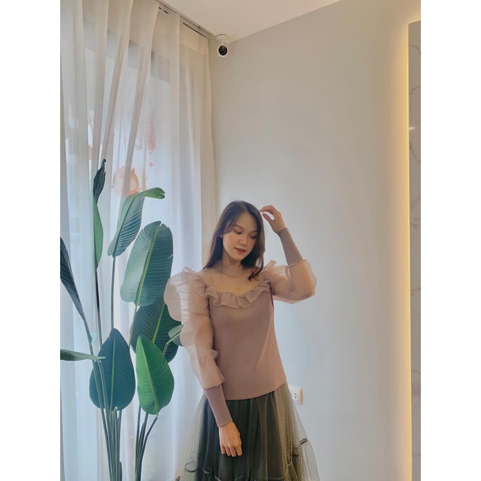 Áo len phối ren nữ | BigBuy360 - bigbuy360.vn