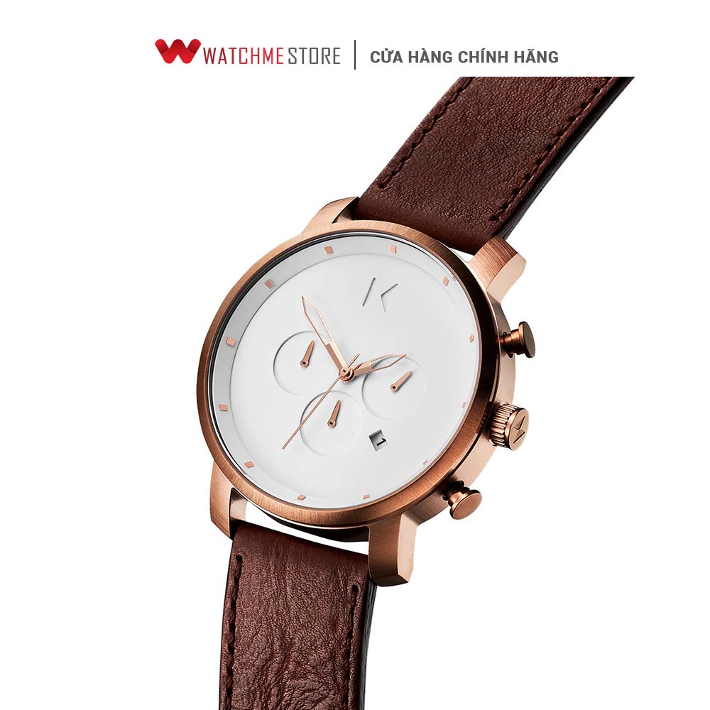 [ ĐẶC BIỆT 18-29.07 - VOUCHER 10%] - Đồng hồ Nam MVMT dây da 45mm - D-MC01-RGDBR