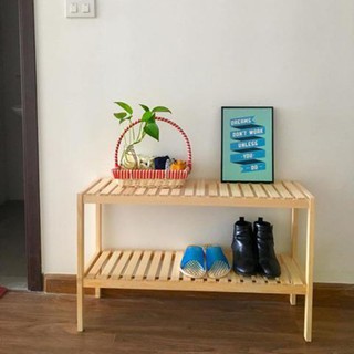 Kệ gỗ lắp ghép Đa Năng 2 Tầng Hình Chữ nhật