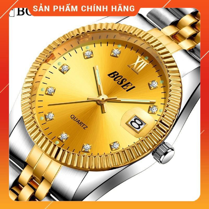 Đồng Hồ Nam Chính Hãng BOSCK 3308 VÀNG, ĐEN