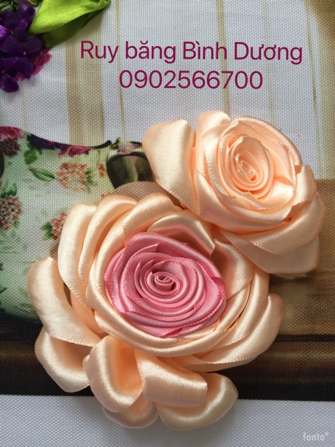 Tranh thêu Ruy băng 50x50cm