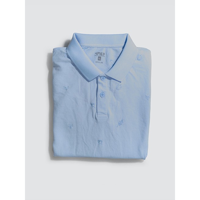 Áo thun polo nam thêu họa tiết 4MEN PO036, áo có cổ trụ ngắn tay, vải cá sấu cotton đẹp phong cách thời thượng | BigBuy360 - bigbuy360.vn