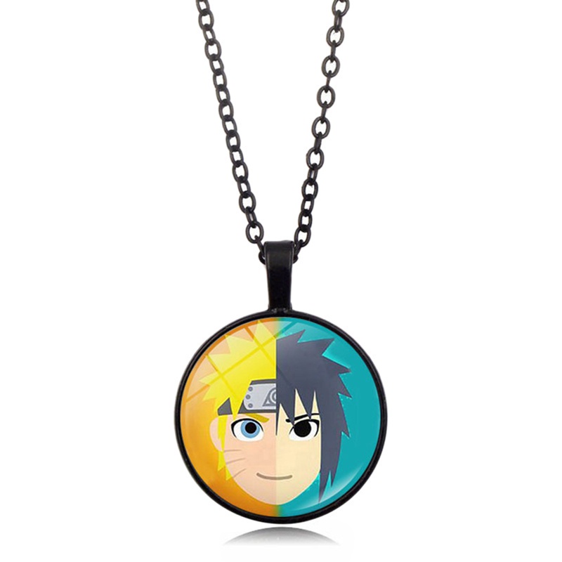 Cyd Vòng cổ Màu Đen Mặt Tròn Hình Mắt Kính Hóa Trang Nhân Vật uchiha Trong naruto sharingan shippuden Cho Nam Và Nữ