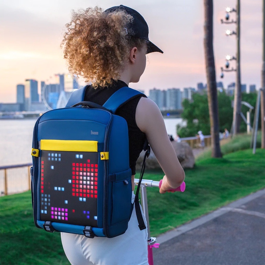 DIVOOM Pixoo Backpack-S - Balo thông minh Animate cải tiến màn hình Led