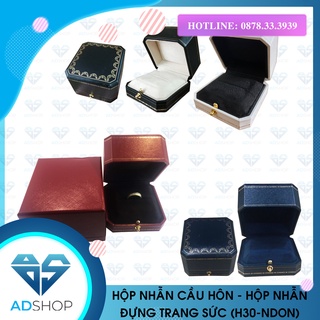 (Jewelry box) HỘP ĐỰNG NHẪN CƯỚI, HỘP NHẪN CẦU HÔN, BÔNG TAI CHO NỮ,HỘP QUÀ TẶNG TRANG SỨC ĐỰNG NHẪN CAO CẤP (H30-N)