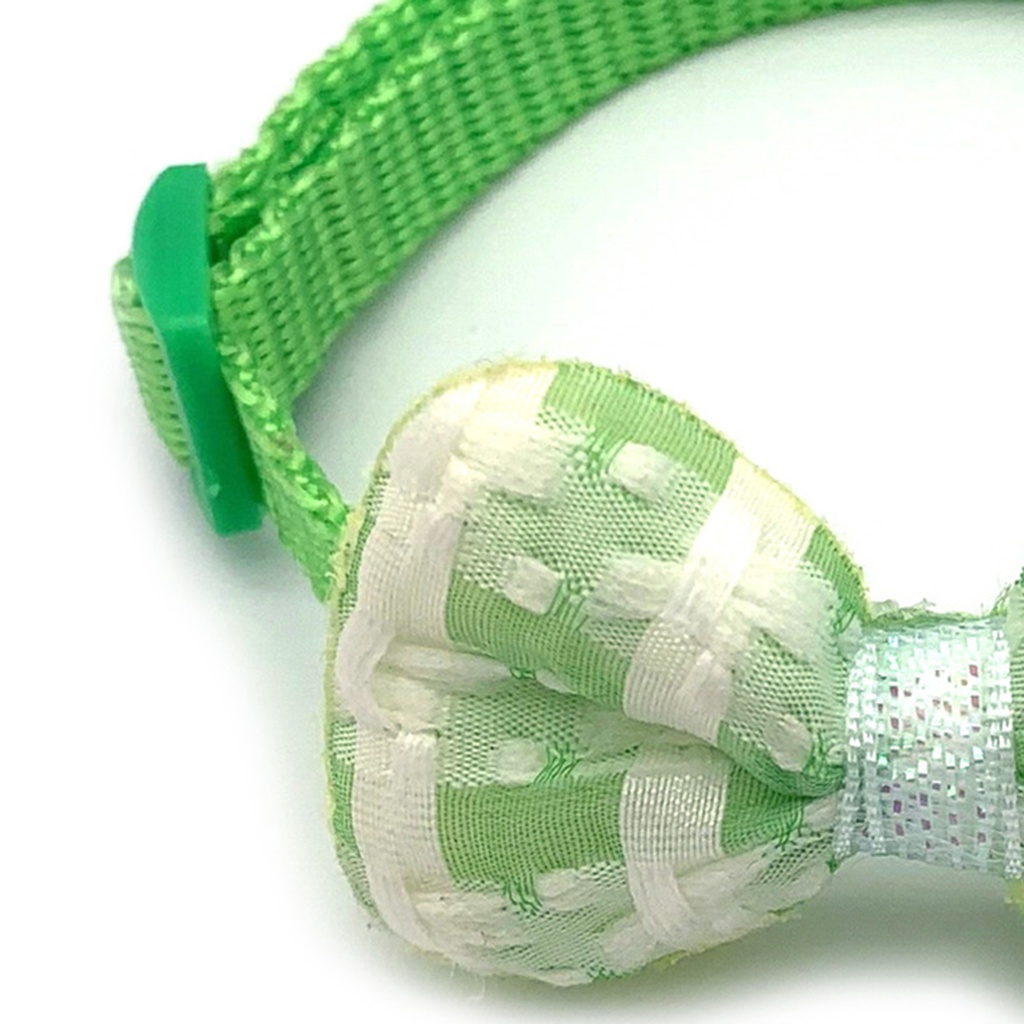 Vòng cổ đính nơ kèm chuông chống mòn thiết kế đáng yêu dành cho thú cưng cún mèo