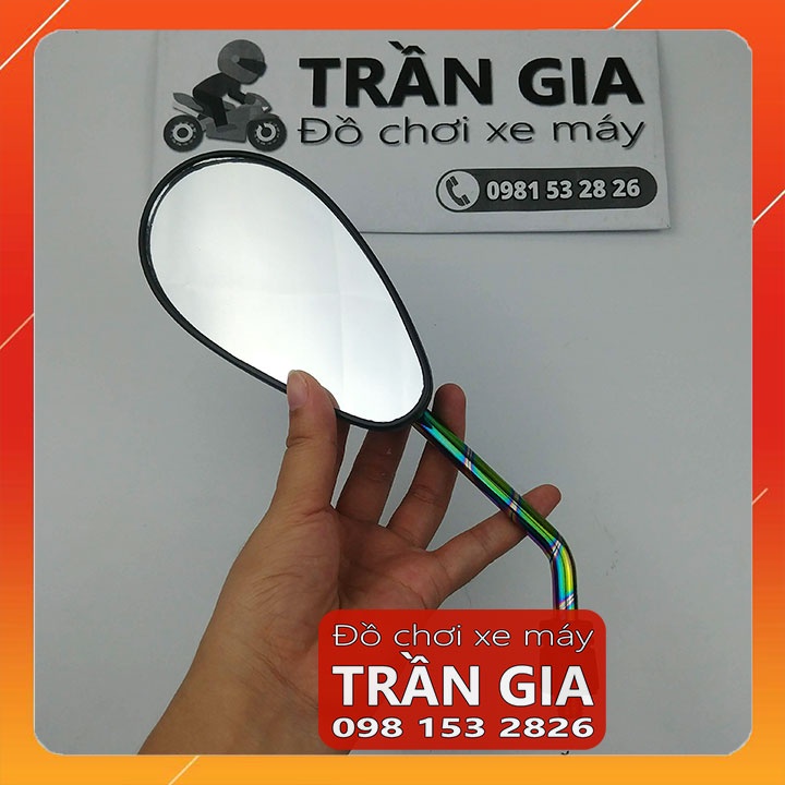 Cặp Kính/Kiếng/Gương chiếu hậu xe máy CRG hình giọt nước gắn được tất cả các dòng xe