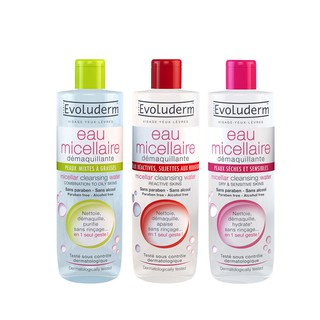 Tẩy trang Evoluderm Eau Micellaire đủ màu