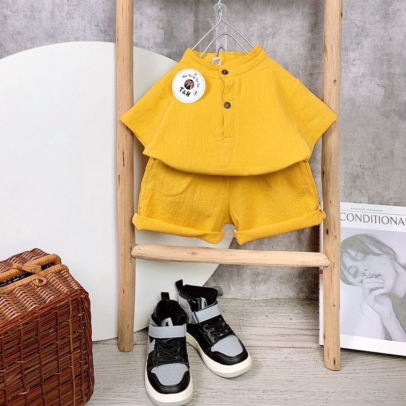 Bộ quần áo, Sét ĐŨI cực mát cho bé trai 7-20kg