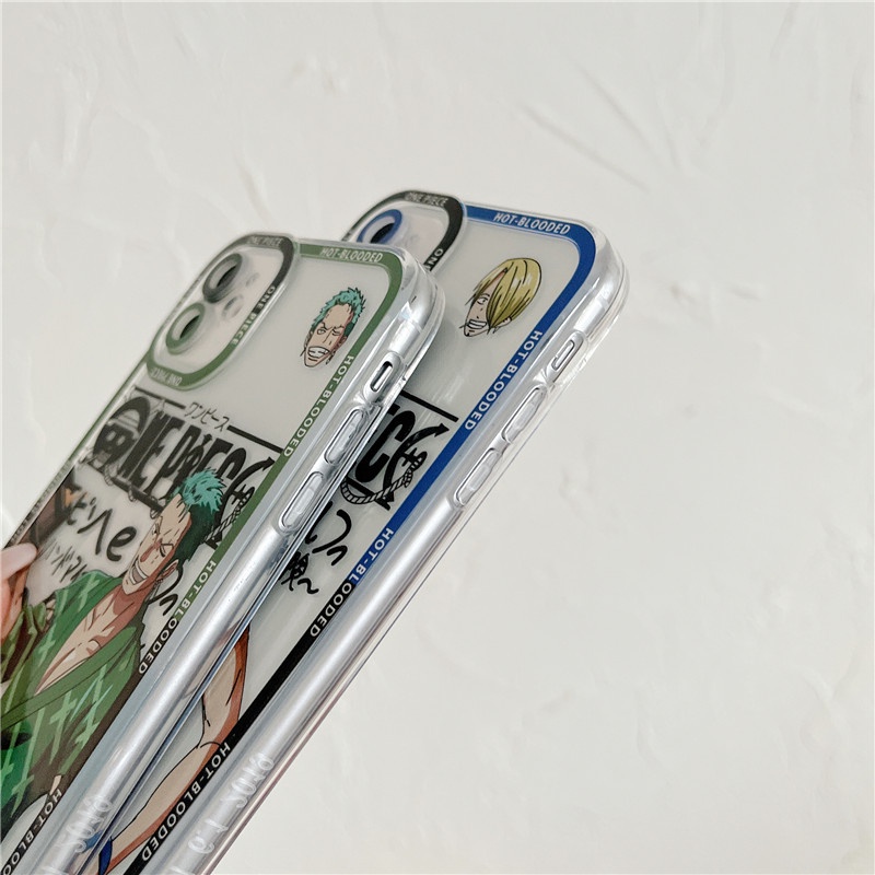 Ốp Điện Thoại Mềm In Hình One Piece Cho iPhone 13 12 11 Pro Max 6 6s 7 8 Plus X Xs Max XR