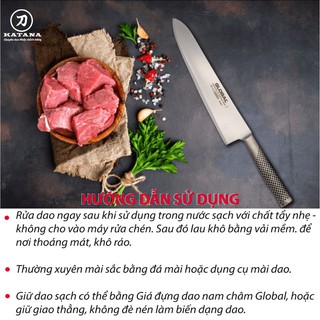 Dao bếp Nhật cao cấp Global GF34 Chef - Dao thái thịt cá (270mm)