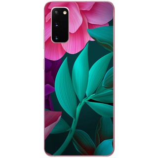 Ốp lưng Samsung Galaxy S20, S20 Plus, S20 Ultra in hình Hoa xanh hồng