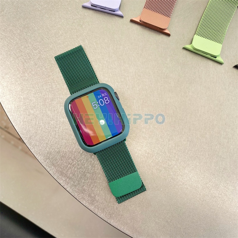 Dây đeo + Ốp bảo vệ thích hợp cho đ/hồ smart Táo đ/hồ Band 44mm 40mm 38mm 42mm iđ/hồ series 6 5 4 3 se 40