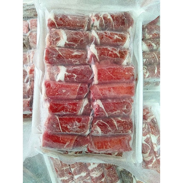 Gầu bò cuộn, ít mỡ, lẩu/nướng đều ngon