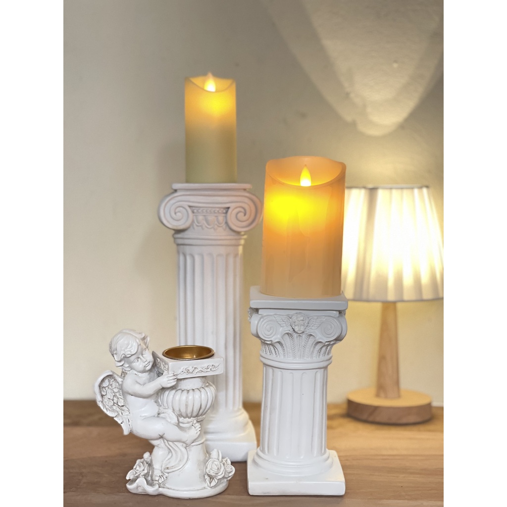 Tượng  Cột La Mã Bắc Âu  làm chân nến decor, chụp ảnh, trang trí nhà cửa