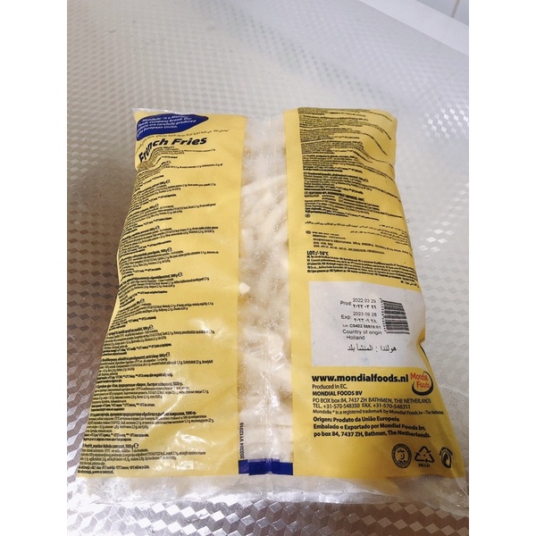 [HỎA TỐC SG] Khoai tây chiên cọng Bỉ giòn ngon 1kg