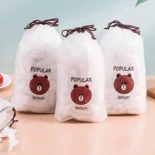 SET COMBO 100 TÚI MÀNG BỌC THỰC PHẨM CÓ CHUN CO GIÃN TÁI SỬ DỤNG NHIỀU LẦN