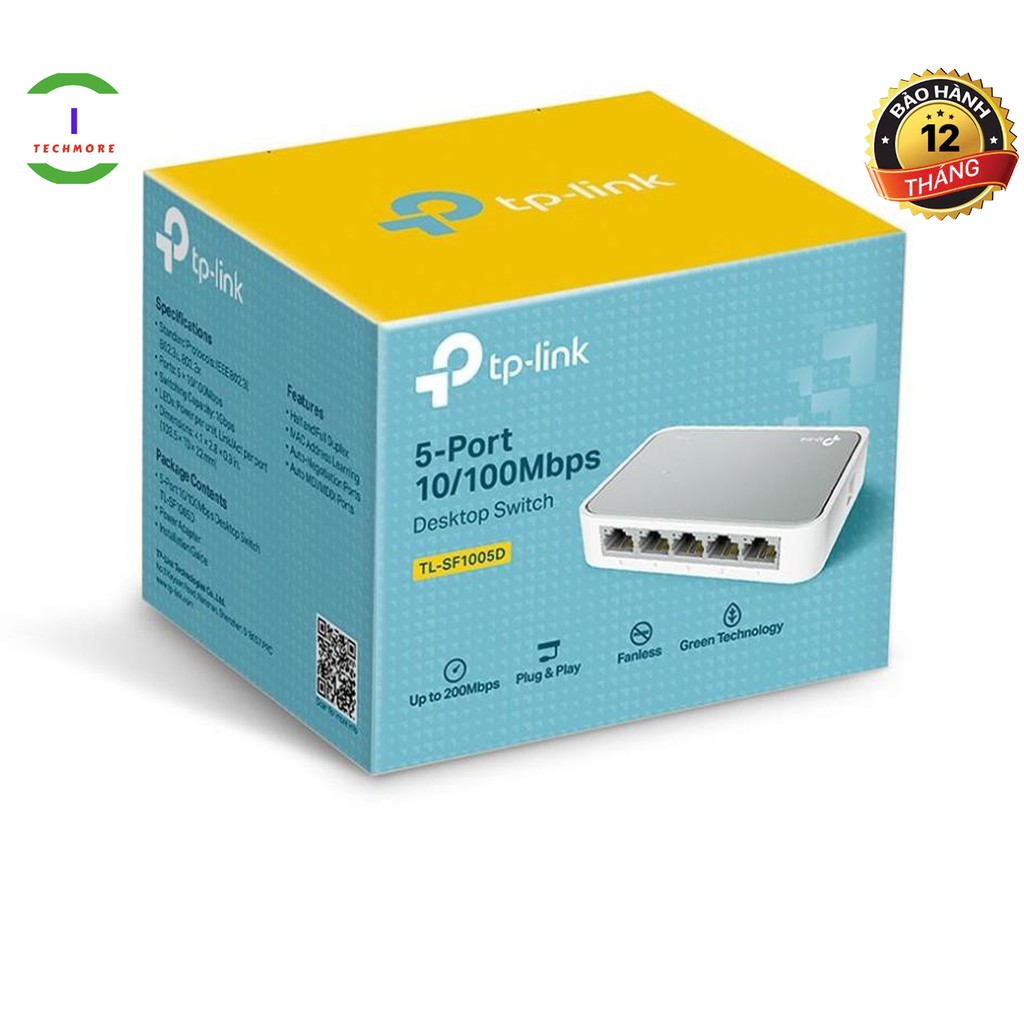 Bộ chia tín hiệu mạng TPLINK 5 PORT (5 cổng) TL-SF1005D Chính Hãng | FREE SHIP ĐƠN TỪ 50K