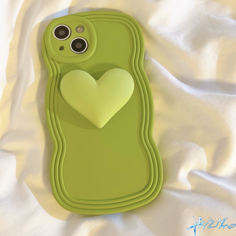 Ốp Điện Thoại Màu Xanh Lá Matcha 3D Cho Oppo Reno 7Z A5S A12 A3S A9 A5 2020 A15 A15S A31 A53 F9 F11 A52 A92 Reno 5