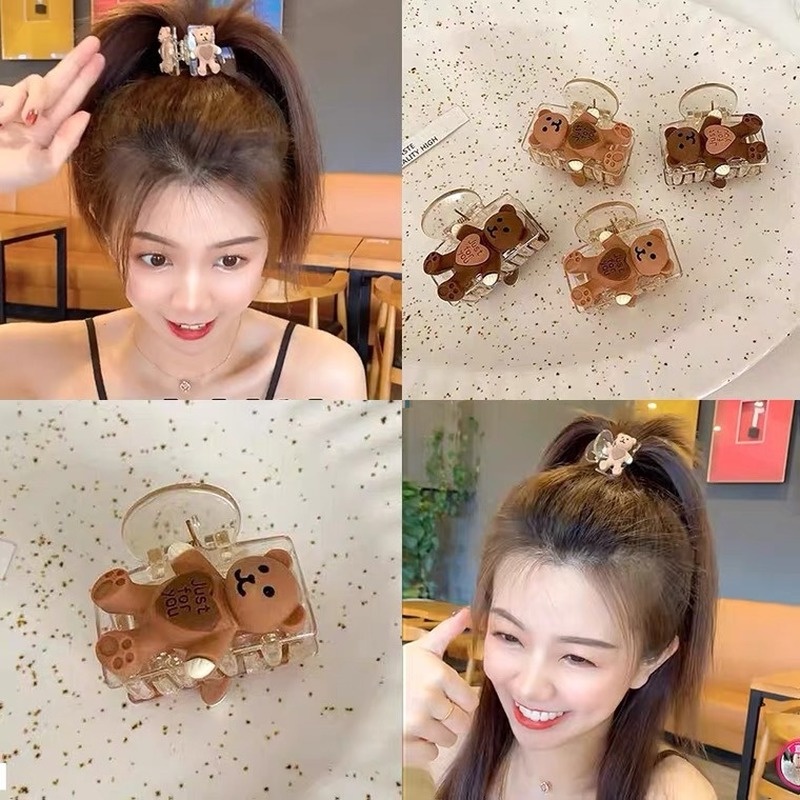 Kẹp tóc Seagloca hình gấu thiết kế dễ thương