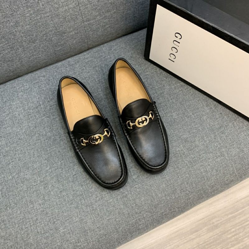 Giày da đế cao su đúc Gucci thiết kế mẫu 2021 GC