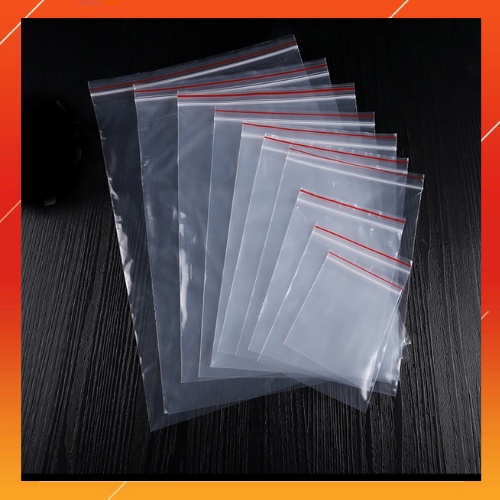 Túi zipper chỉ đỏ loại tốt, dày dặn, chắc chắn