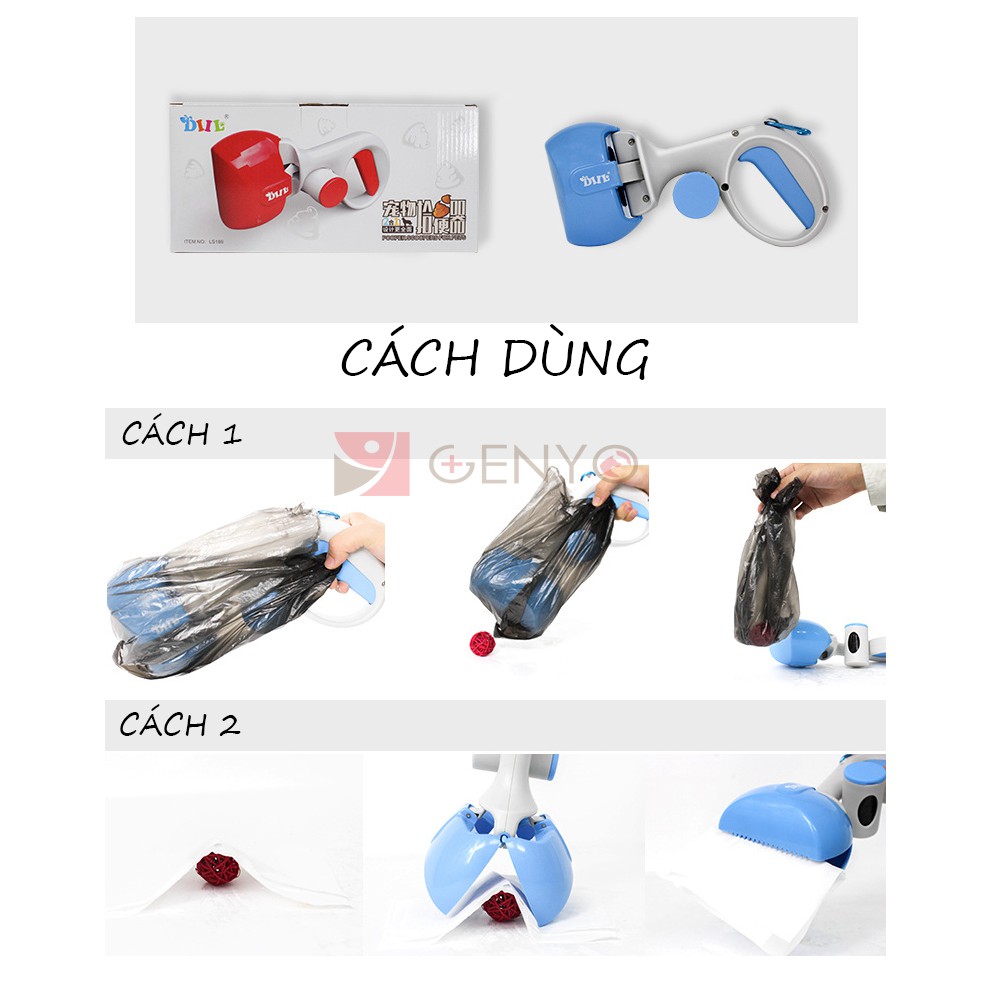 Kẹp gắp phân chó mèo- cây gắp phân chó cao cấp