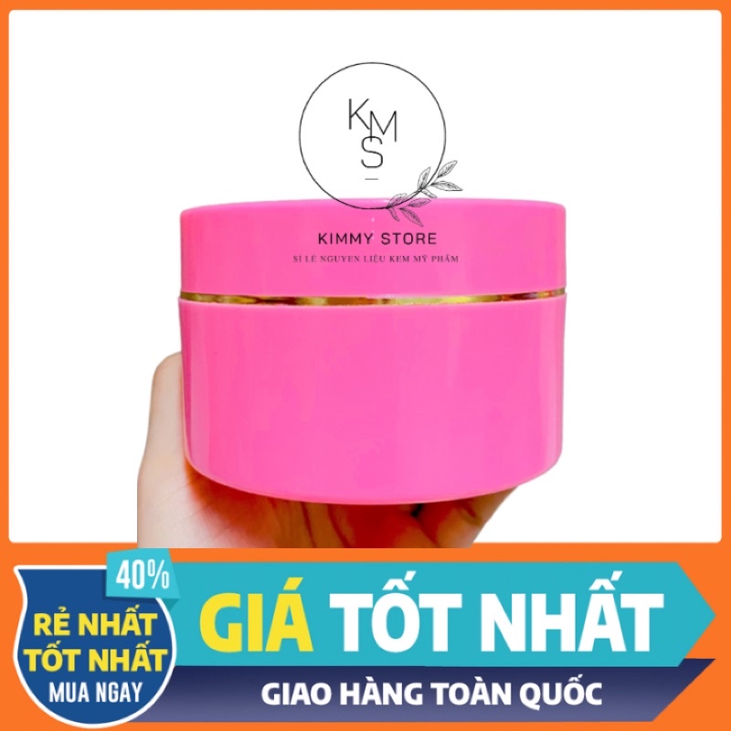 lẻ hủ nhựa đựng kem 100g màu hồng