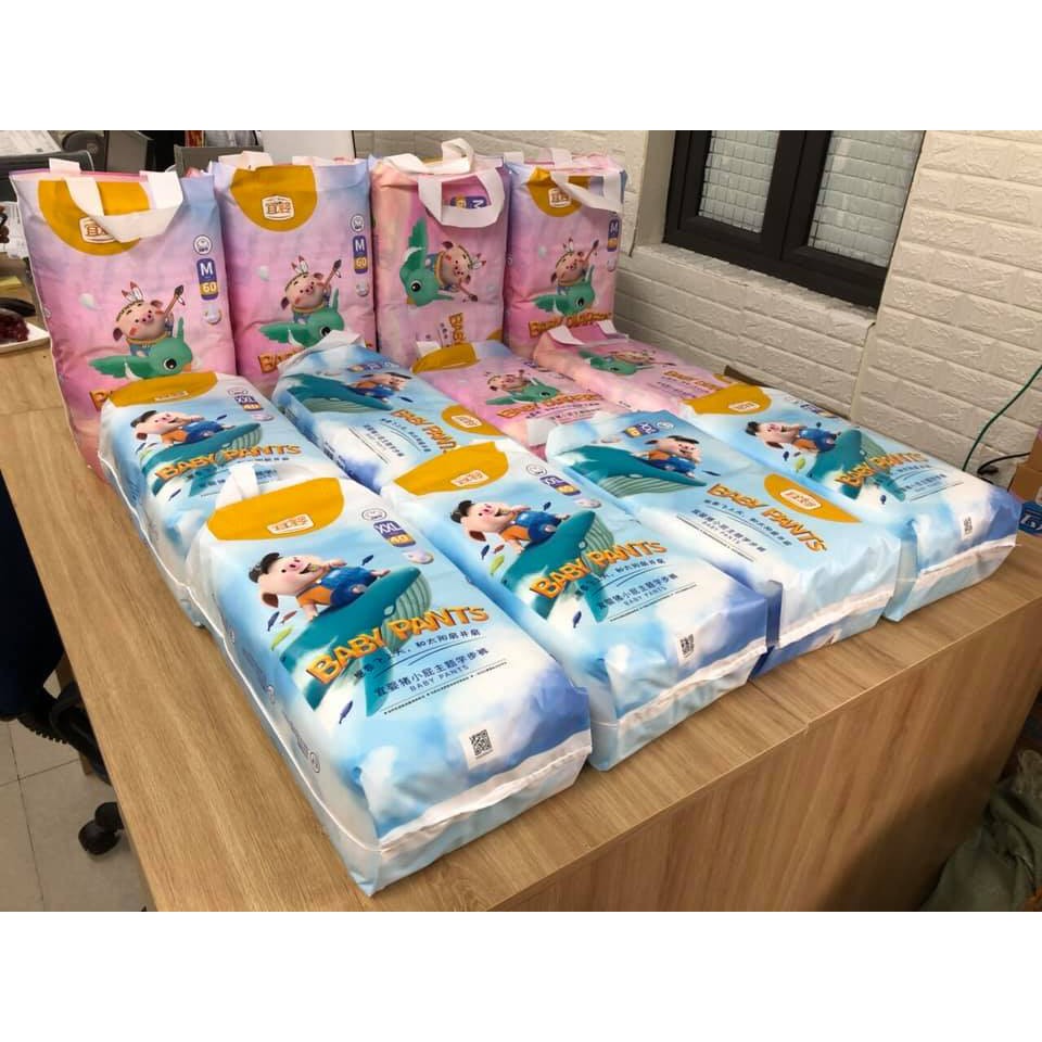 [THANH LÝ]Tã/bỉm dán/quần YIYING HEO/ YIYING HOA QUẢ/ YIYING PANBESY nội địa Trung đủ size S72/M60/L52/XL44/XXL40/XXXL36
